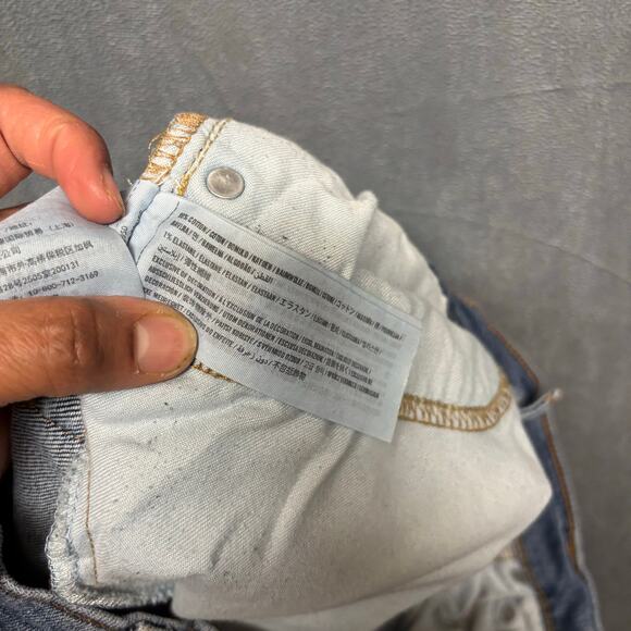 Hollister Jeans 36x32 Ripped Distressed Skater Streetwear Grunge Country Western - Picture 8 of 16